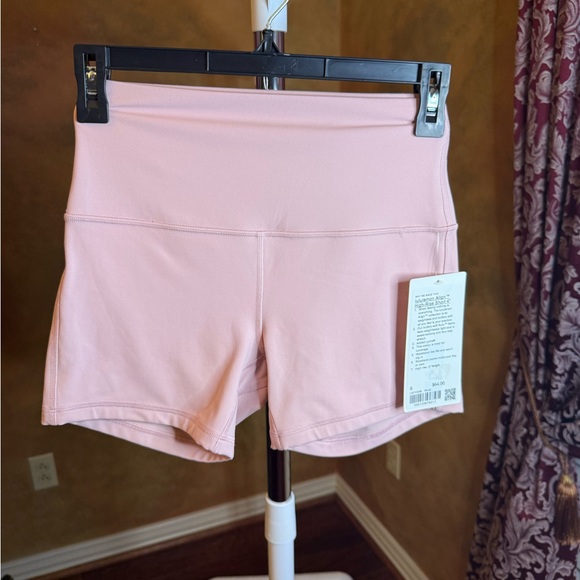lululemon athletica Align High-Rise Short 4" - Pink - Picture 1 of 3